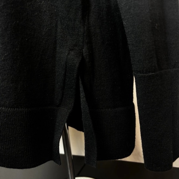 Banana Republic Black Merino Wool Turtleneck Sweater Long Sleeve Women’s Medium - Picture 6 of 14